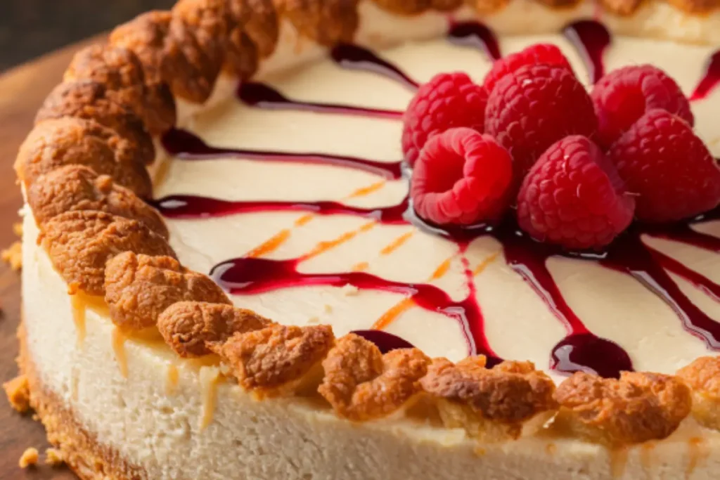 Almond crust cheesecake