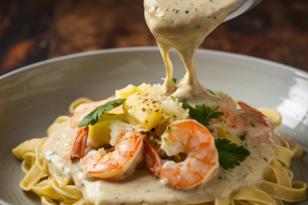 Best shrimp Alfredo