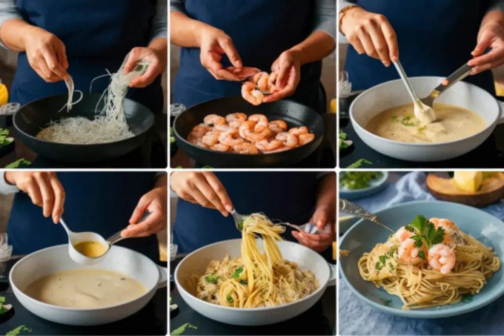  how to cook shrimp alfredo pasta