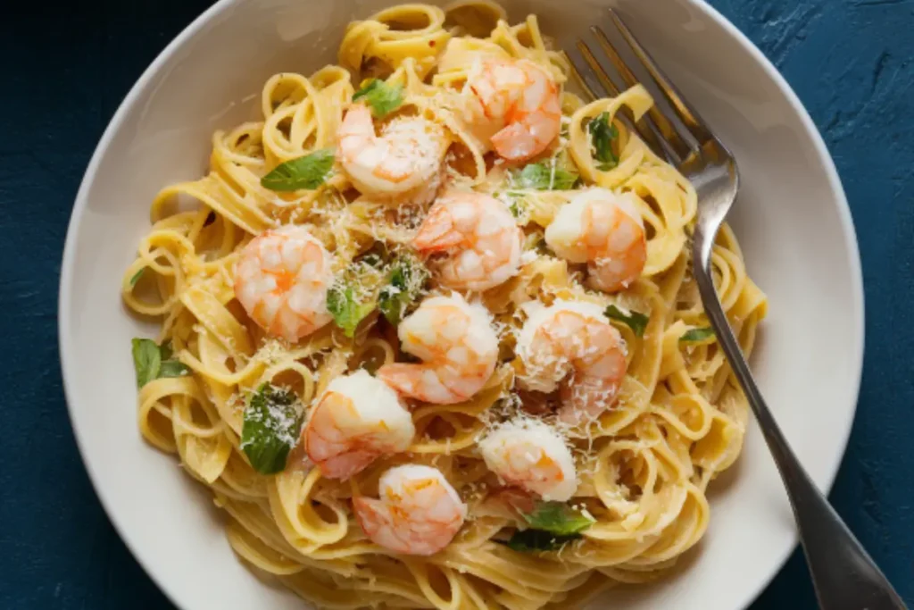 how to cook shrimp alfredo pasta